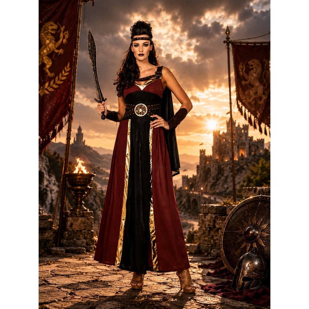 New Leg Avenue Regal Warrior Costume Dress Womens Medium